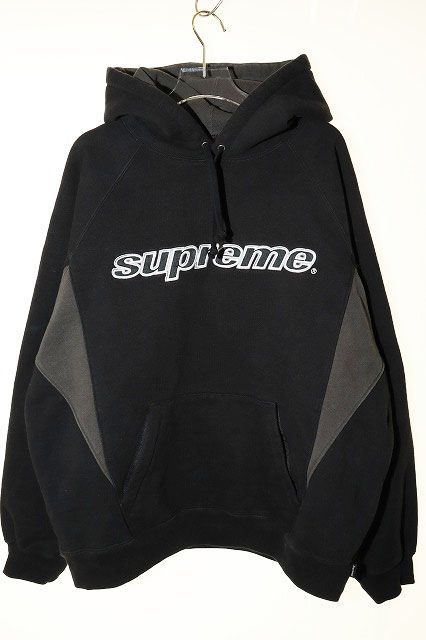 シュプリーム SUPREME 24AW DIVISION HOODED SWEATSHIRT M ロゴ ディヴィジョン パーカー フーディ ブラック グレー【ブランド古着ベクトル】【中古】241124
