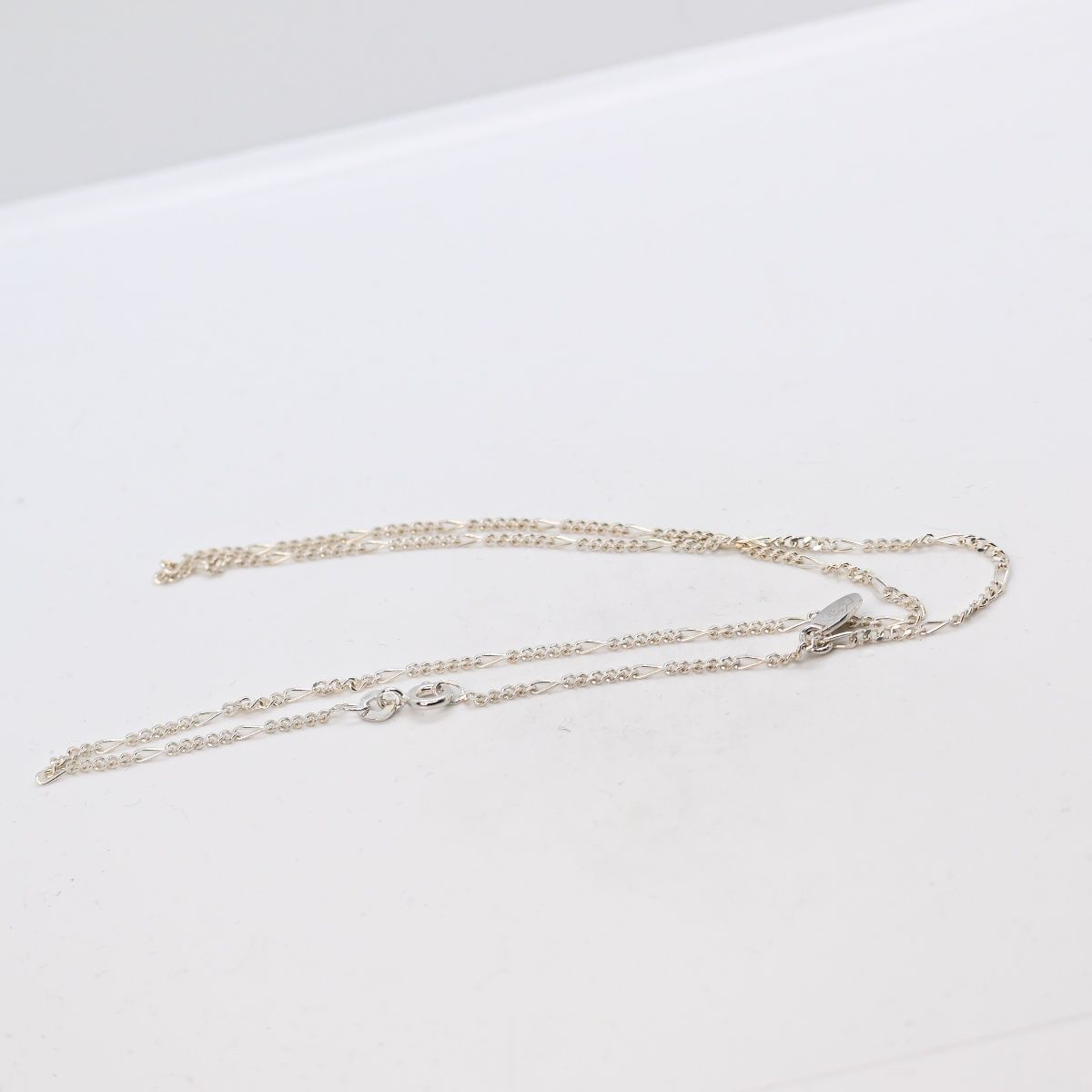 研磨済】SAAD シルバー925 チェーン 長さ45cm 幅2mm サード ネックレス