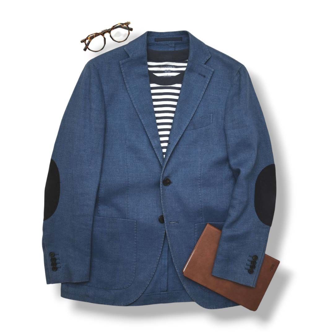極美品✨Sartoria Cantarelli リネン テーラードジャケット イタリア製 カンタレリ Sartoria Cantarelli コットンリネン