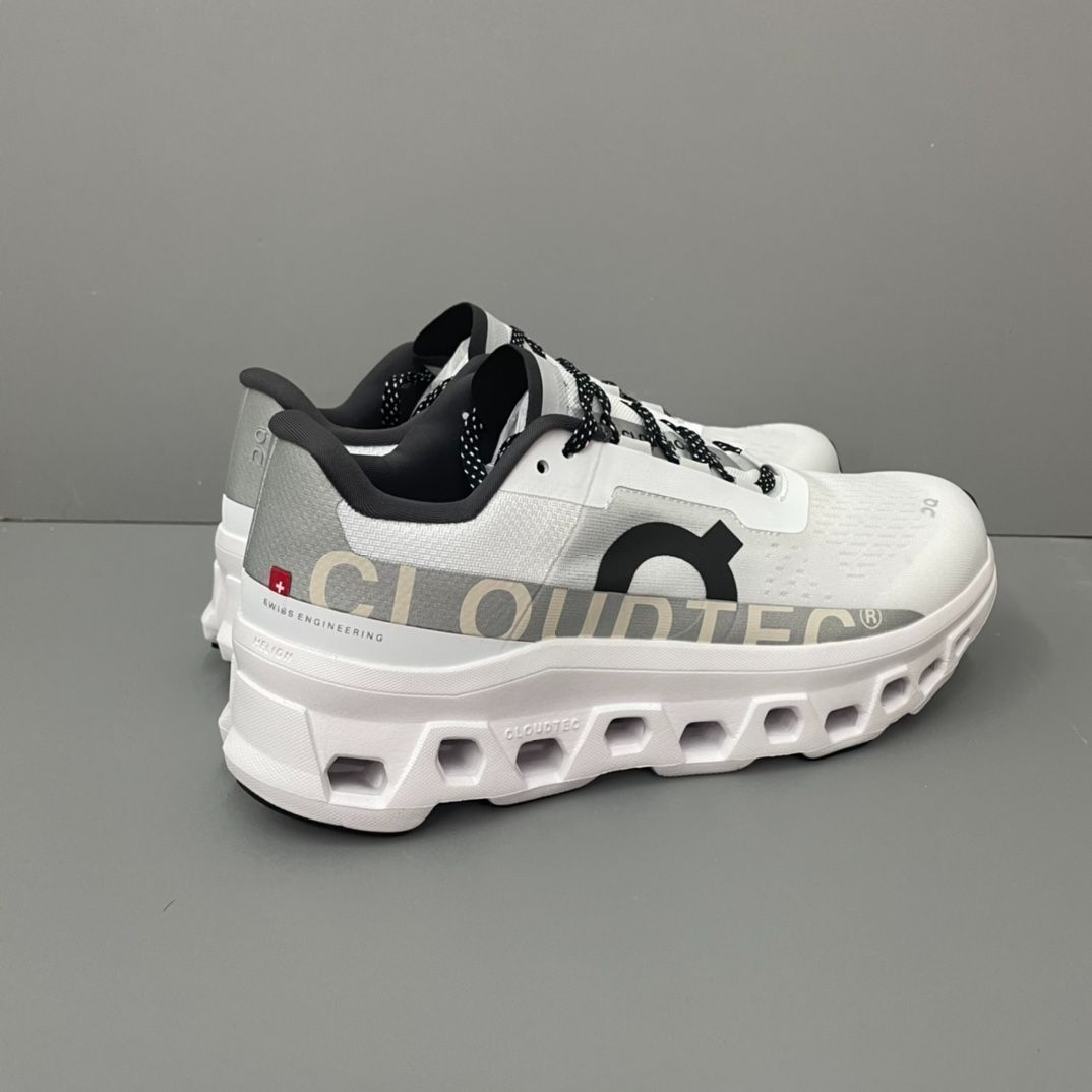 On Cloudmonsterシューズ US10 ホワイト/グレー オン On M Cloudmster All-White [61.98434 SS24] （All-White