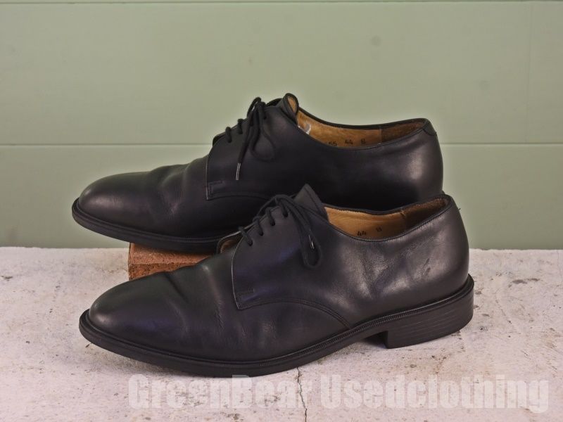 メンズ バリー BALLY ビジネスシューズ プレーントゥ 黒 ブラック 44 27cm Z584