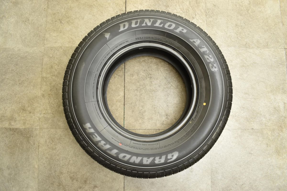 【未使用】ダンロップAT23 再再販70 265/70R16 スペアタイヤ1本 GRANDTREK 265/70R16 112S ダンロップ AT23 2024年製 1本 新車