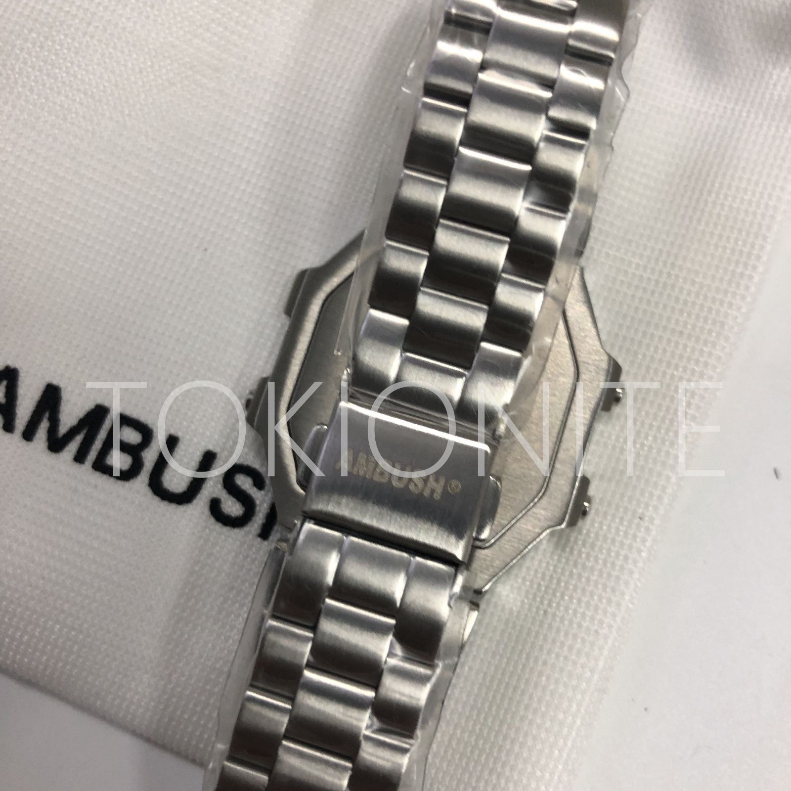 AMBUSH 時計型ブレス ブレスレット シルバー 【公式通販】
