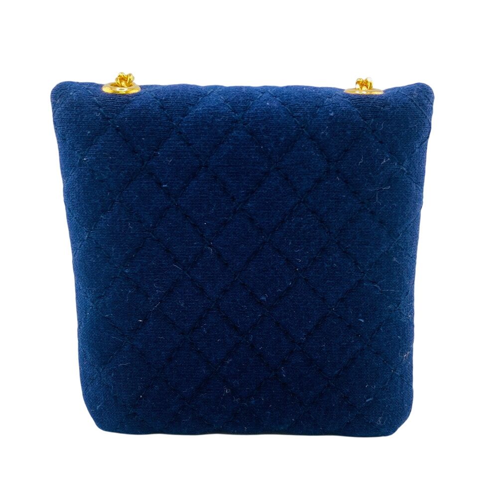 シャネル CHANEL ポーチ ココマーク マトラッセ ショルダーポーチ ネイビー