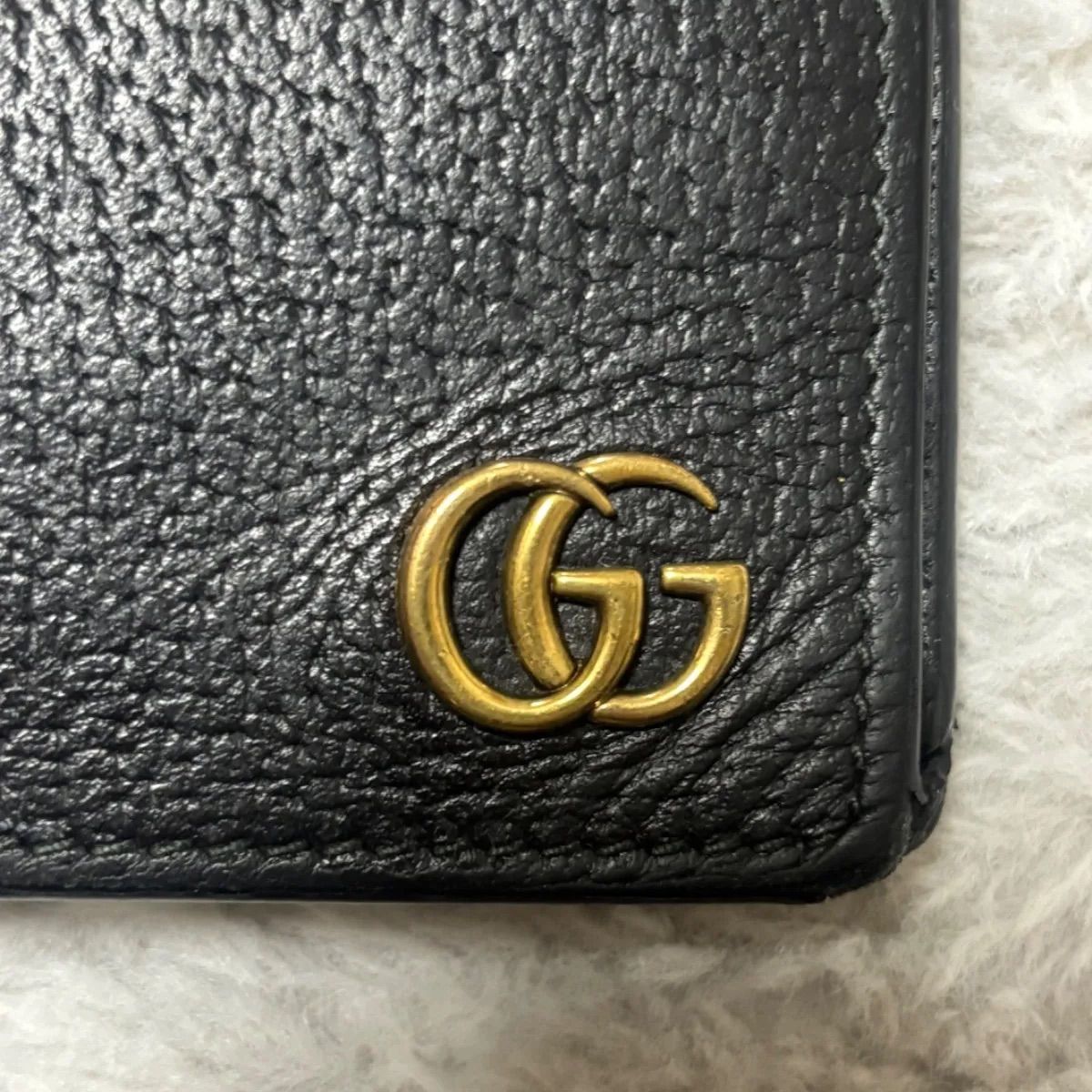 428740 GUCCI GGマーモント 長財布 - メルカリ