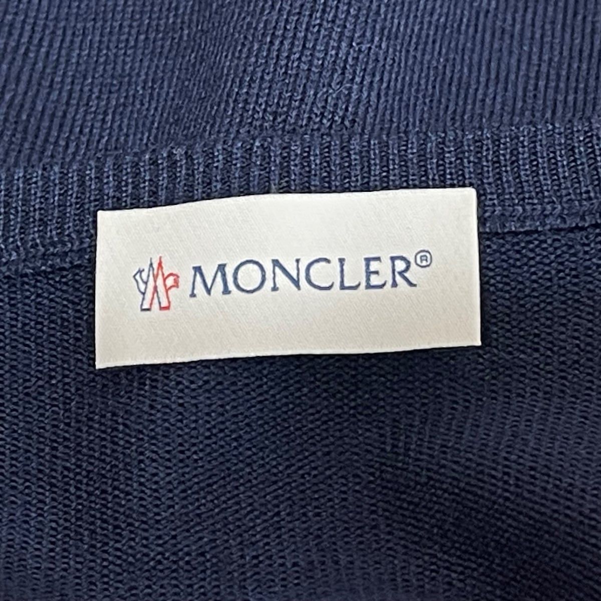 MONCLER(モンクレール) カーディガン サイズS レディース美品 - ダークネイビー 長袖/CARDIGAN TRICOT/ジップアップ/フリル  - メルカリ