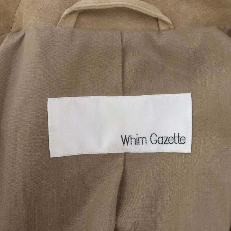 ウィムガゼット Whim Gazette ゴートスエード ライダースジャケット 