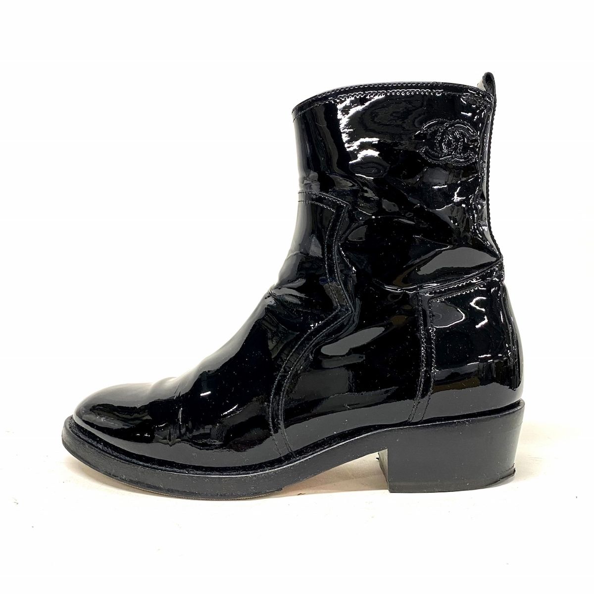 CHANEL(シャネル) ショートブーツ 36 レディース - 黒 ココ