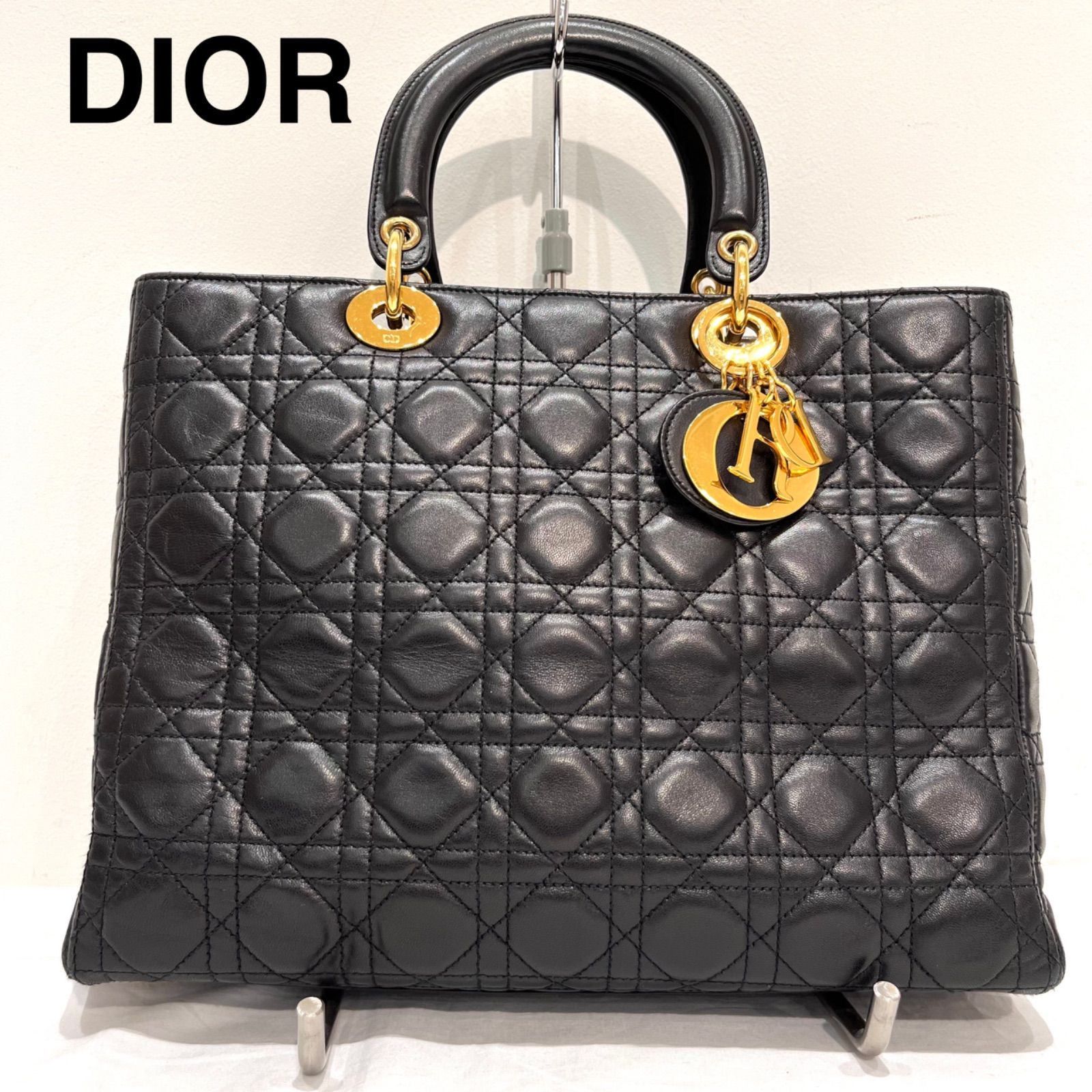 レア】Christian Dior ディオール ラムスキン ローライズスカート-