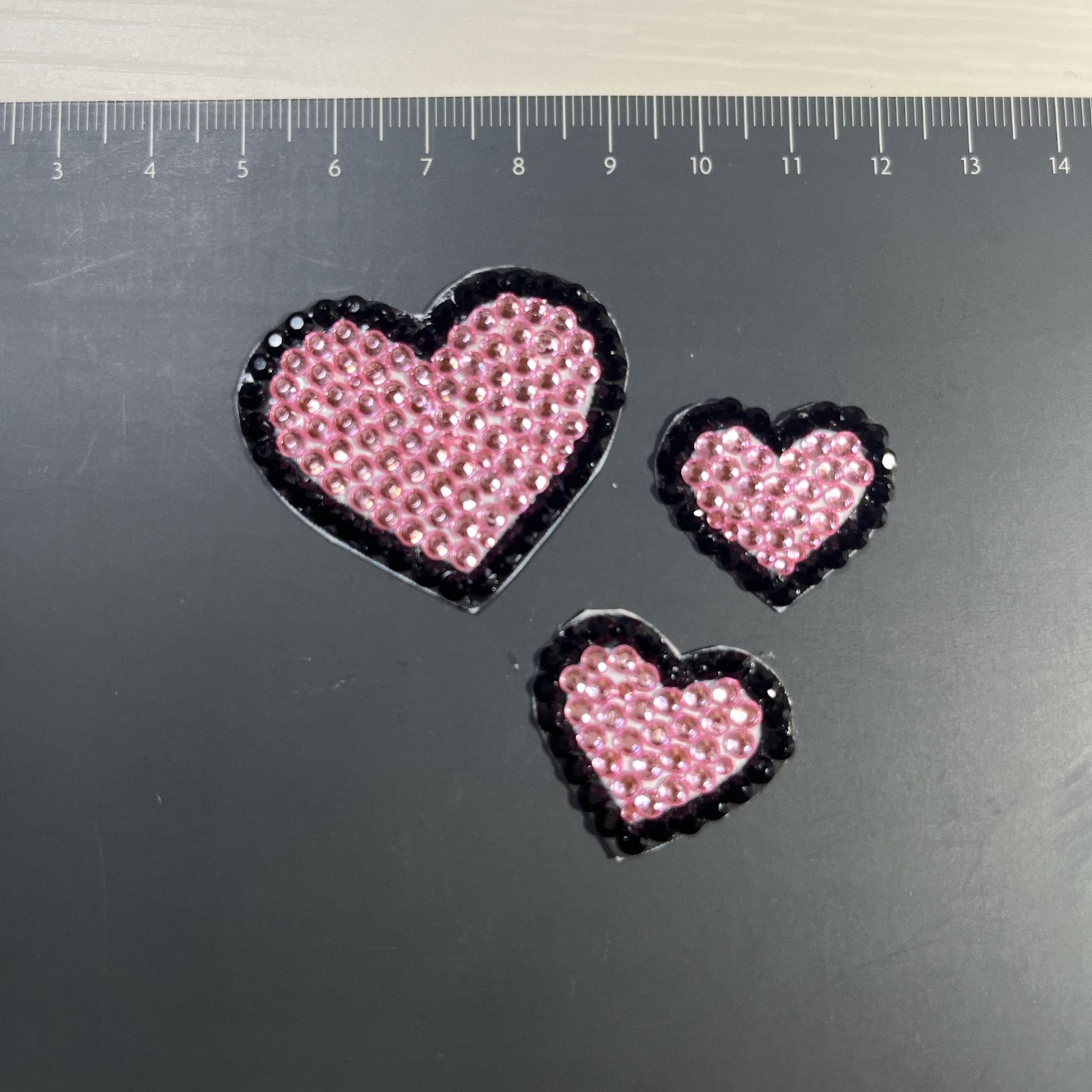 うちわ デコパーツ うちわデコ ハート - メルカリ