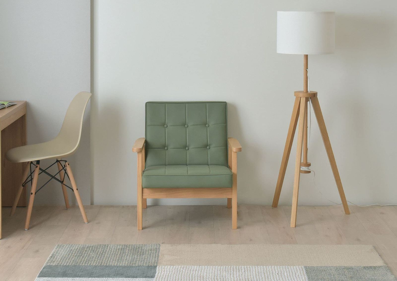 数量 1P ROCOLOR グリーン GR 1人掛け ソファー 佐藤産業