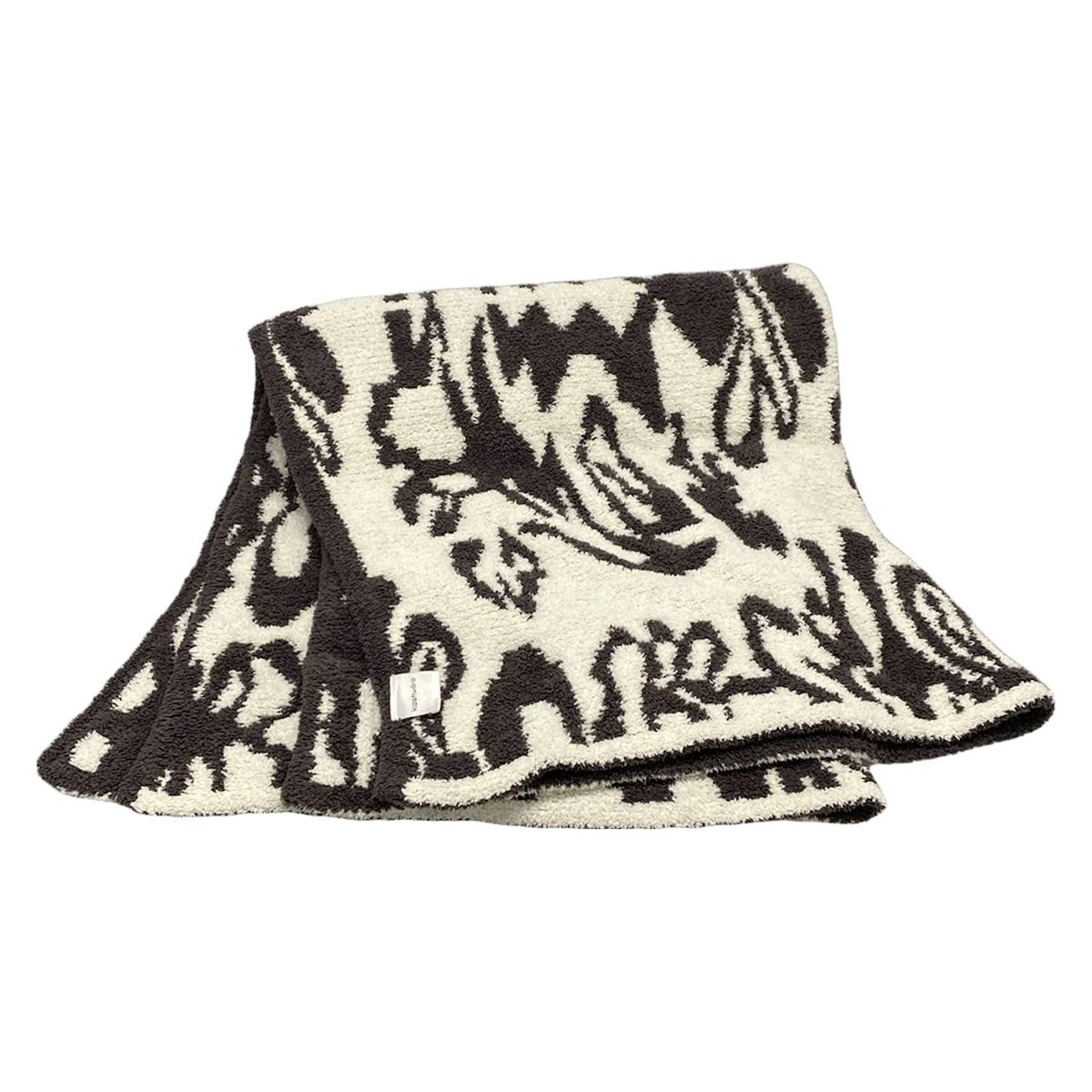 KASHWERE カシウエア 小物 - 白×ダークグレー 毛布