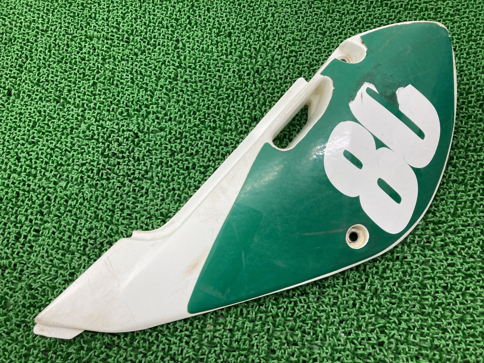 KLX110 KX65 サイドカバー 左 白 36001-1639 カワサキ 純正 バイク
