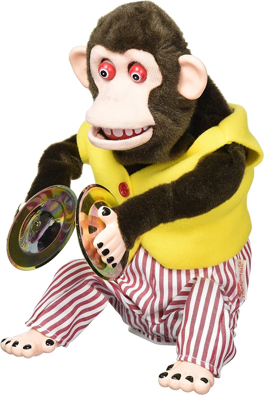 山二(Yamani) デザイン小物 ブラウン H28×W18×D21cm わんぱく! おさるのシンバルくん 11293