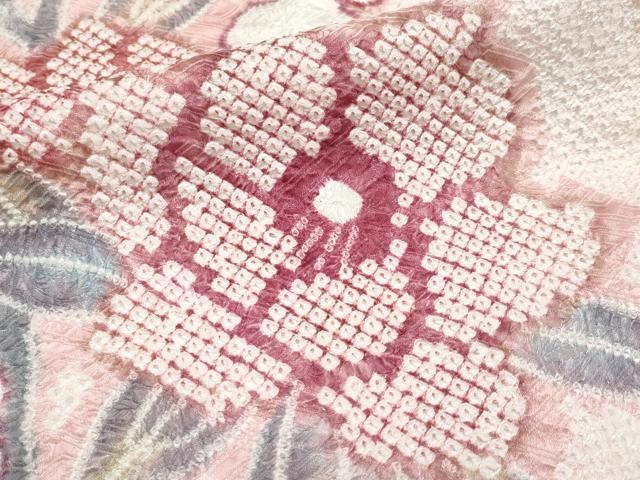 平和屋本店■極上　名門　藤娘きぬたや・総絞り　振袖　枝椿　逸品　CYAA2272s5 平和屋本店□極上 名門 藤娘きぬたや・総絞り 振袖 枝椿 逸品