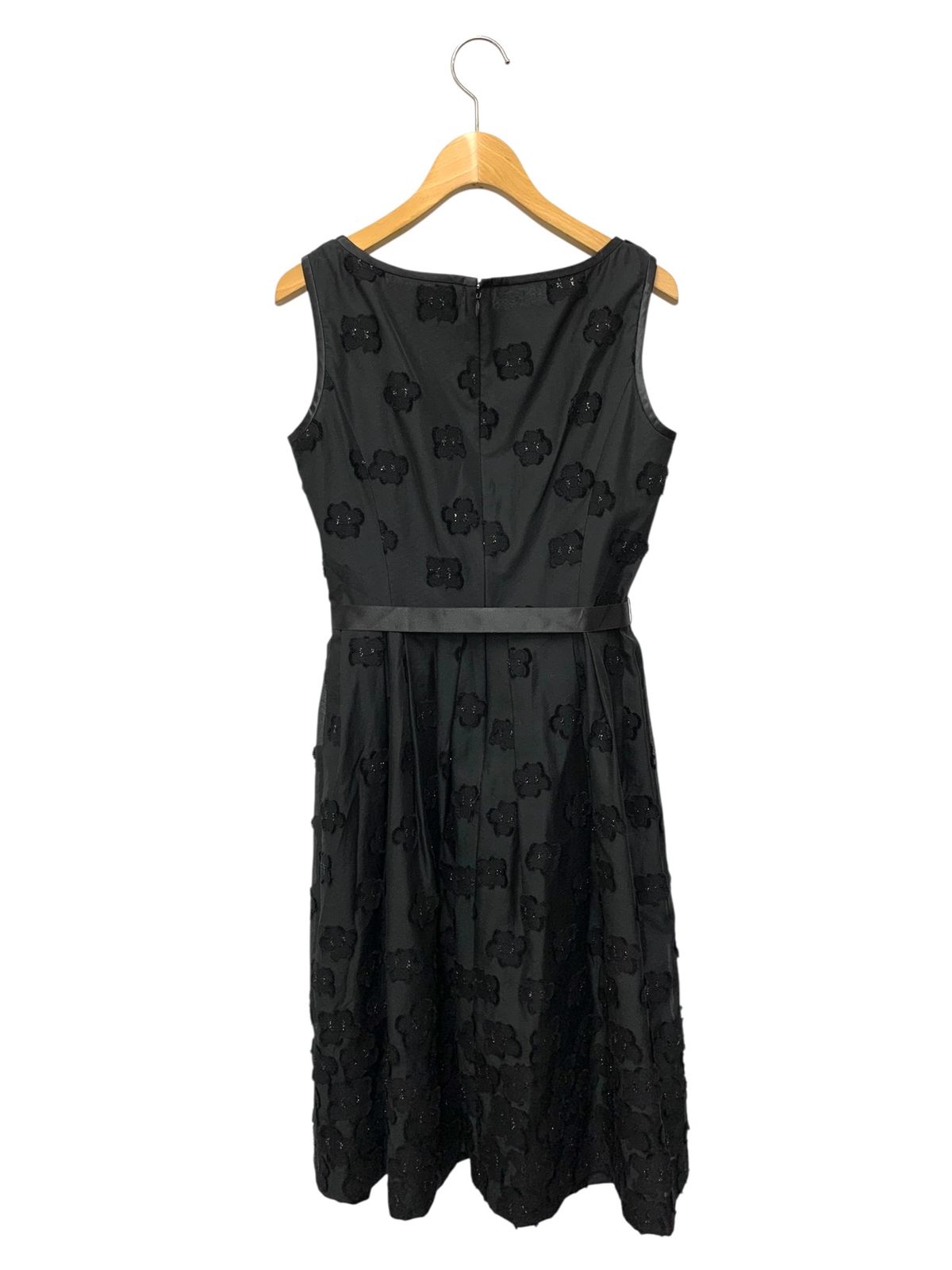 エムズグレイシー フラワーカットジャガードドレス 511304 ワンピース ドレス 36 ブラック 花柄 ITY96K3YMOHA
