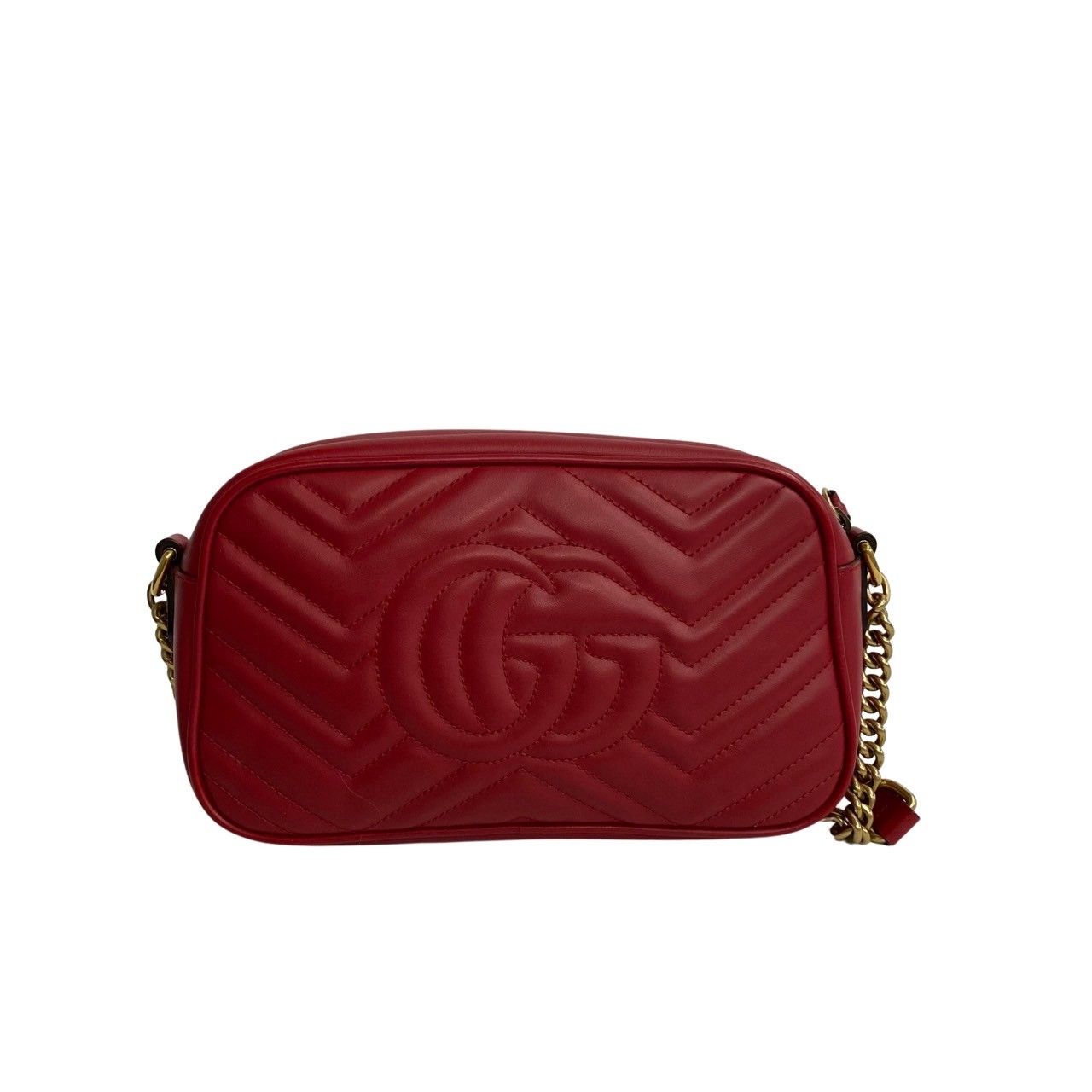 【極美品〜美品】GUCCI グッチ GGマーモント チェーン ショルダーバッグ グッチGGマーモント ミニ チェーンバッグ 黒 ゴールド金具