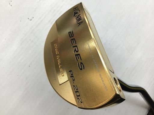 本間ゴルフ BERES PP-202 金メッキ 34インチ パター PT スチール フレックスその他 メンズ 男性用 右利き 右用 Cランク ゴルフクラブ