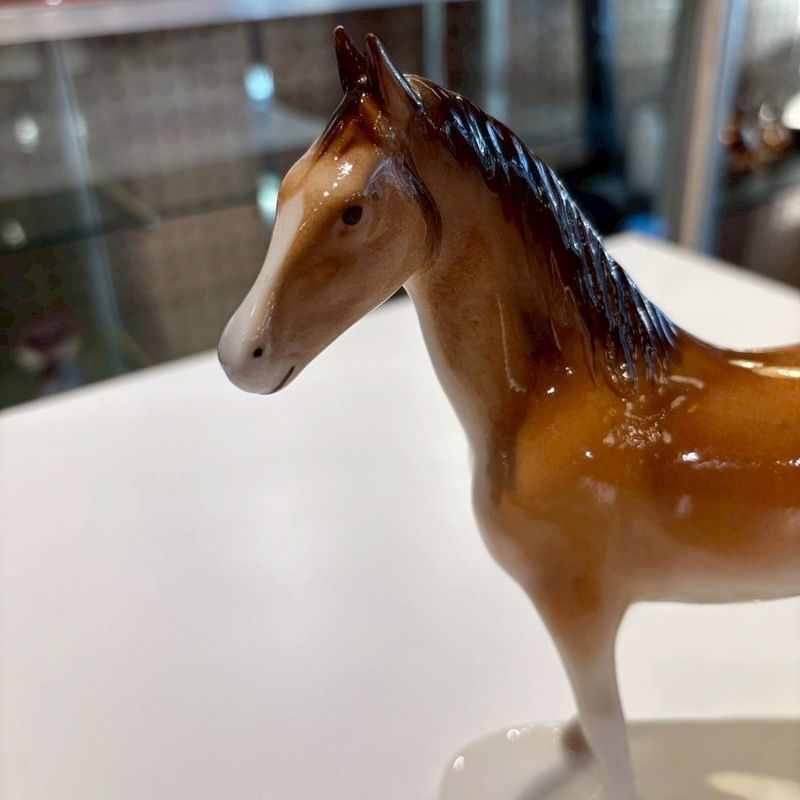 ROYAL DUX BOHEMIA 馬 オブジェ 高さ20cm 置物 陶器 チェコスロバキア