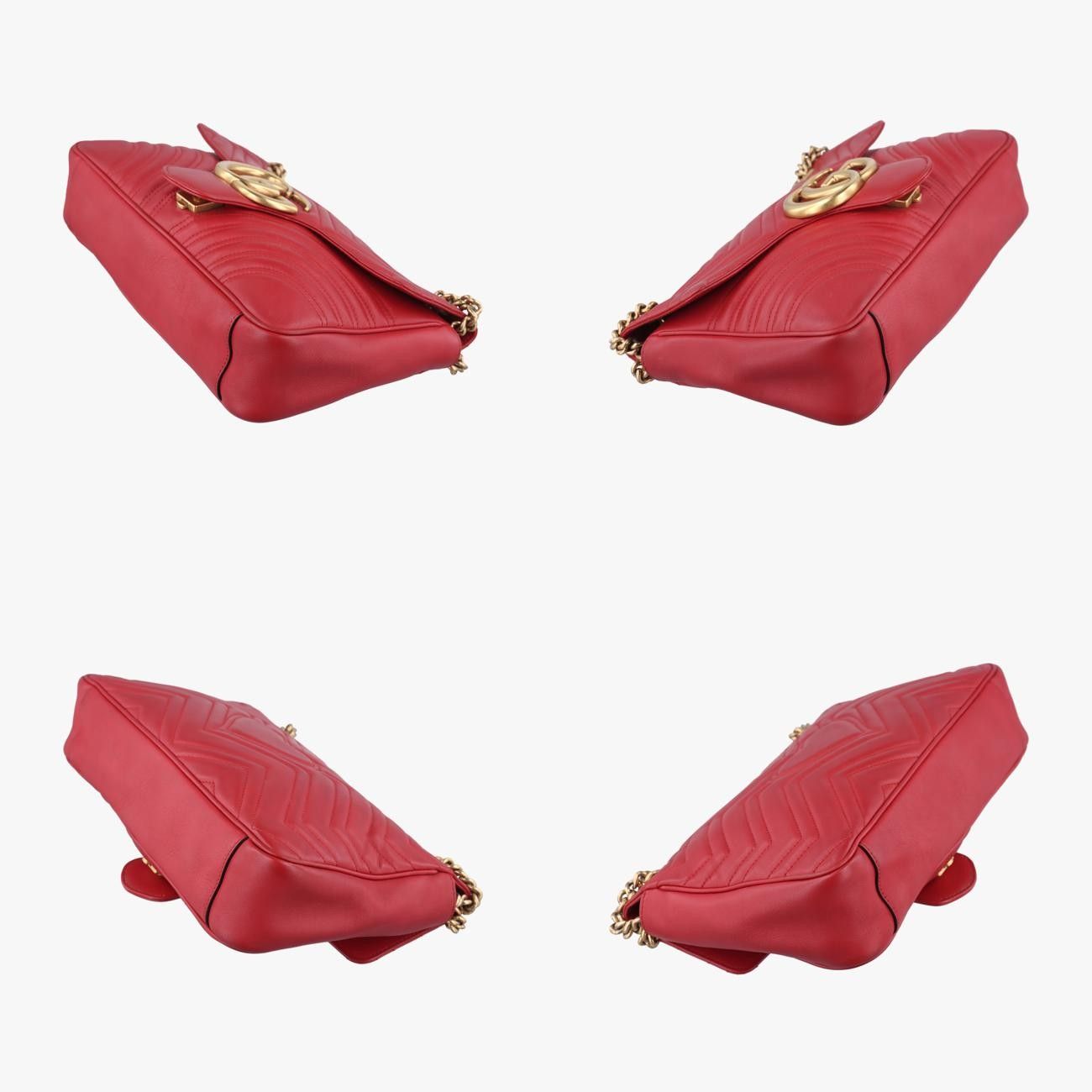 グッチGucciGGマーモントレッドレザー443496A019896836