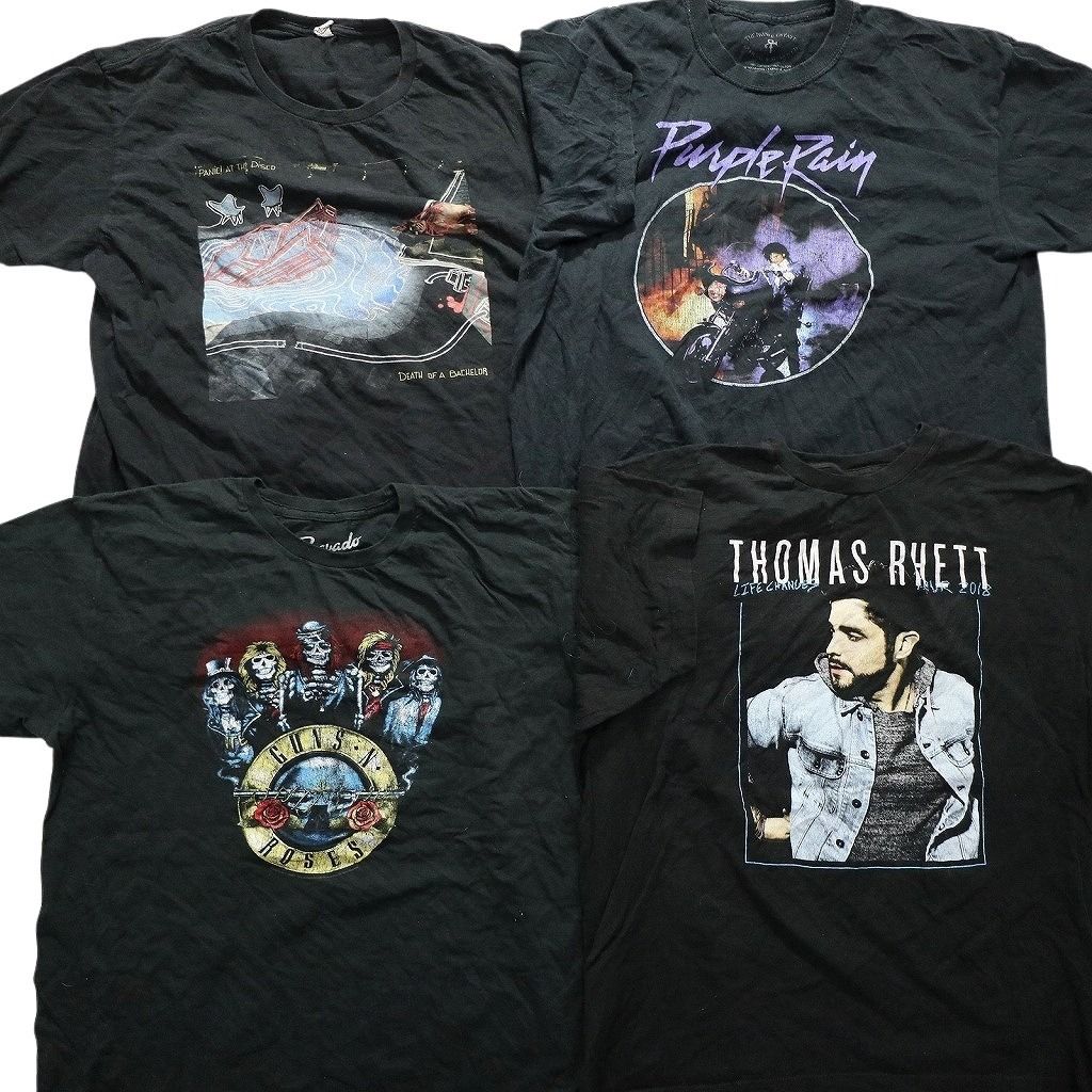 古着卸 まとめ売り 音楽・バンド 半袖Tシャツ 16枚セット (メンズ XL  