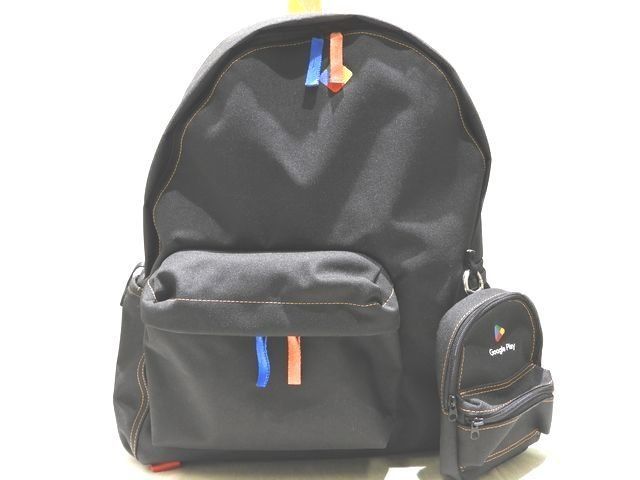 美品 BEAMS × Google Play コラボリュック バッグ ◇ ブラック