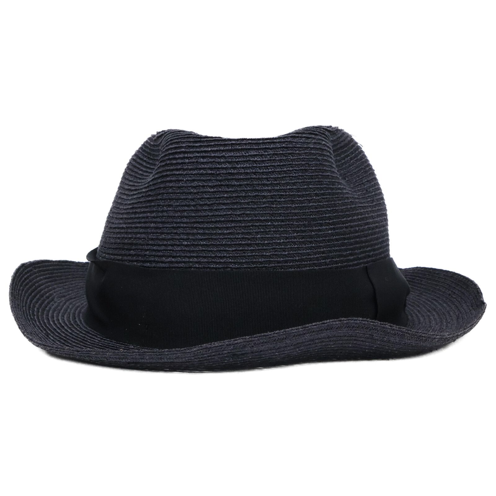 Borsalino 黒 ストローハット 楽天市場】Borsalino ボルサリーノ ストローハット 中折れハット