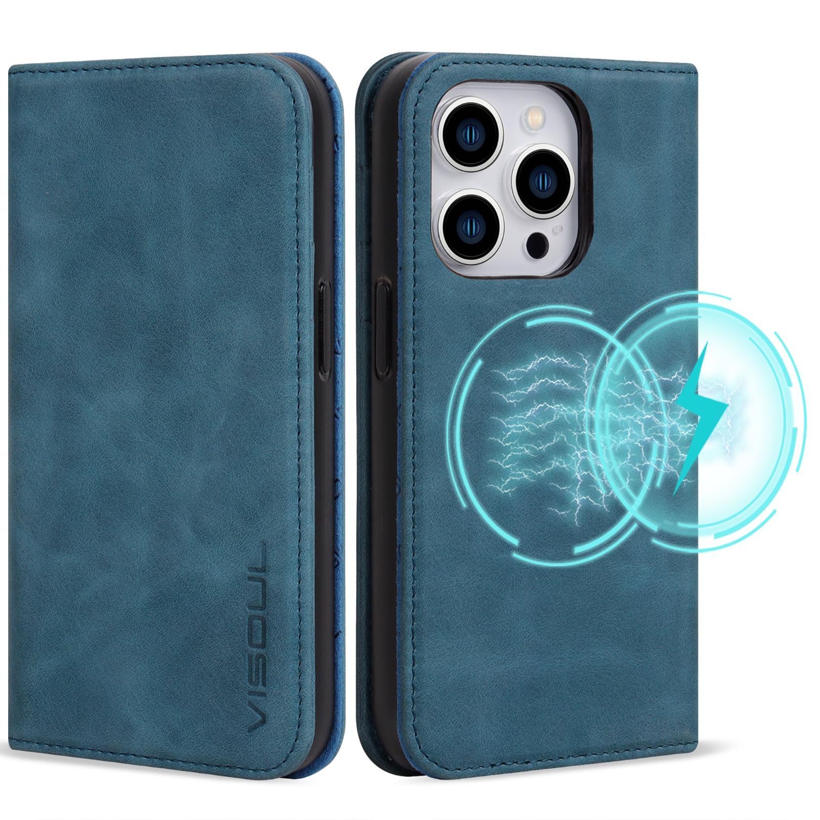 【数量限定】Pro Max iphone15 ケース 手帳型 本革 MagSafe対応 スマホケース レザーケース 手帳型ケース アイフォン15 Pro Max ケース カード収納 携帯ケース 全面保護 VISOUL ワイヤレス充電対応マグ