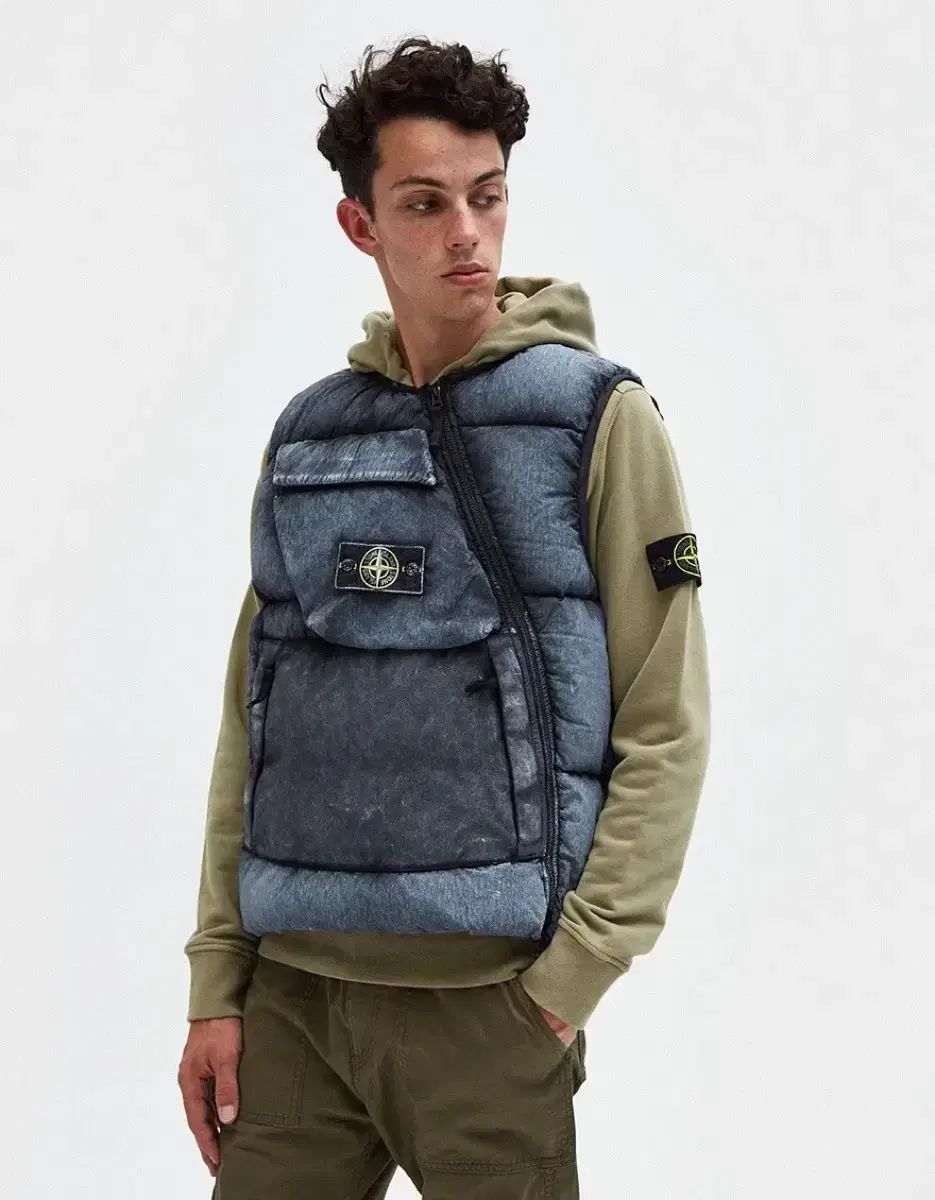 XL STONE ISLAND ストーンアイランド テラ フロスト ベスト ダウンジャケット