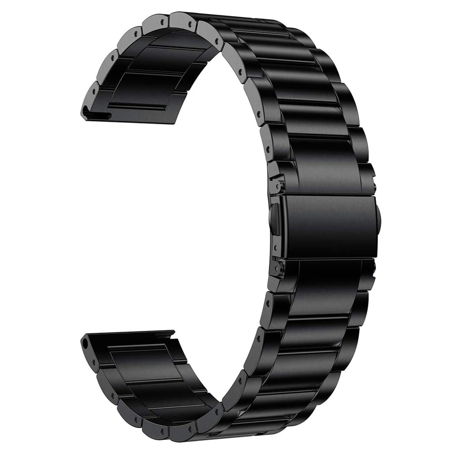Abanen チタン腕時計バンド Garmin Vivoactive 5 / Venu Sq 2 / Venu 2 Plus用 クイックリリース 20mm チタン 軽量 金属製リストストラップ ステンレススチールバックル付き Vivomove T [ブラック]