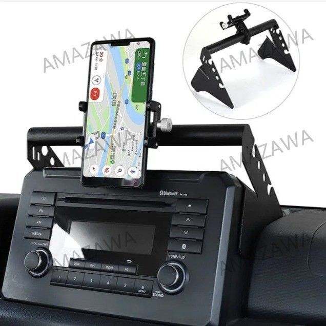 ジムニーJB64 JB74 2018 金属スマホホルダー 免打孔 便利な車載スタンド