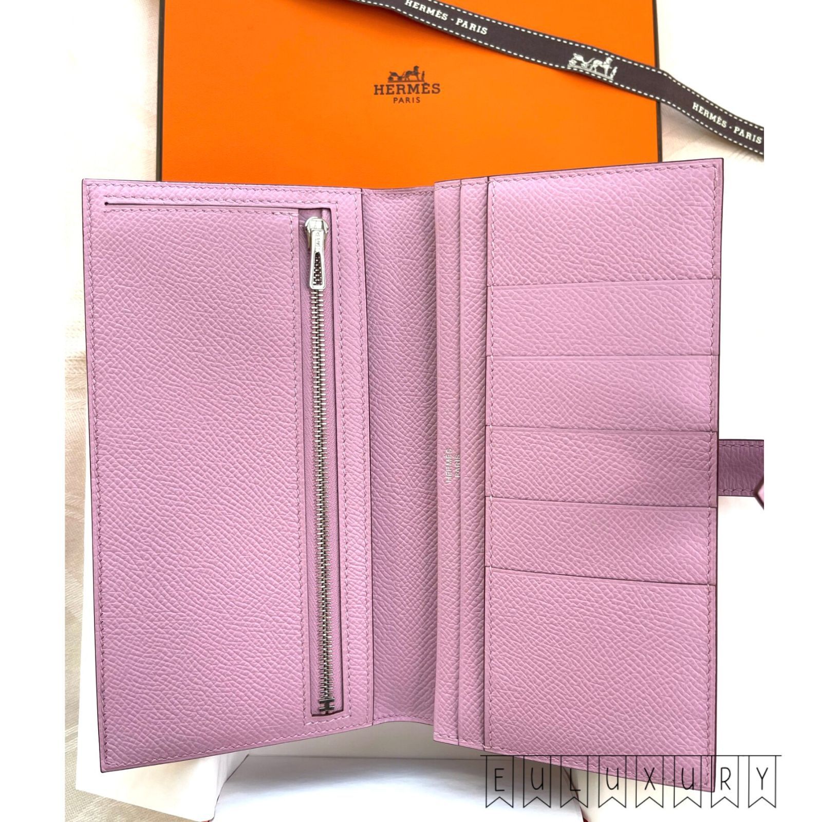 新品】☆エルメス ベアンスフレ モーブシルベストル長財布☆名品 