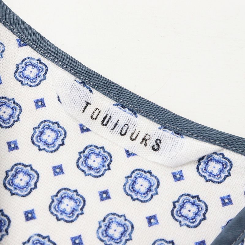 トゥジュー TOUJOURS BLOCK PRINT ETHNIC SMOCK ブロックプリント 