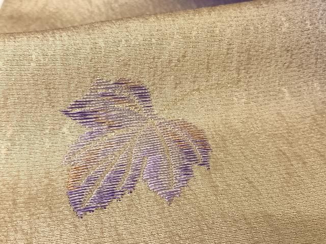 平和屋着物○訪問着 作家物 蔦の葉文 暈し染め 金彩 金糸 さが美扱い