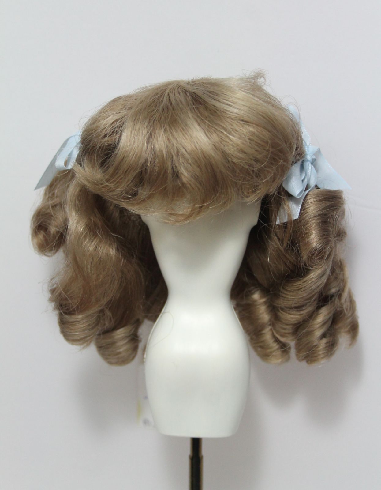 ◎人毛 ウィッグ 内径30cm モデル頭囲34cm ビスクドール ウイッグ 頭囲24cm】｟人毛｠ ウィッグ ビスクドール 人形用 ウイッグ