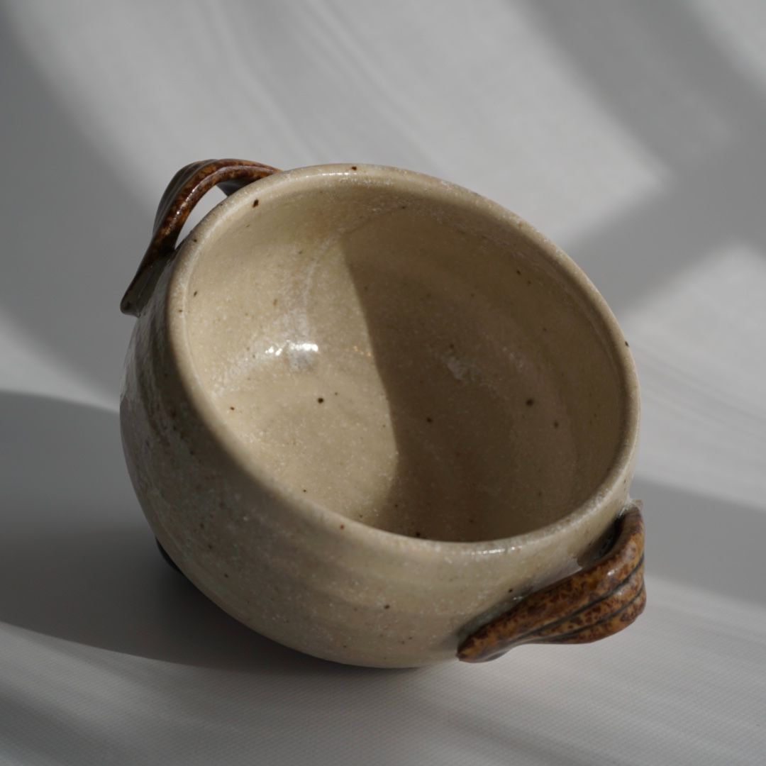 美濃焼 土物 スープボウル スープカップ シチューボウル ベージュ 2個