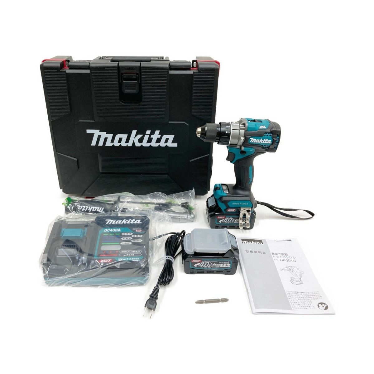 〇〇MAKITA マキタ 充電式 震動 ドライバドリル 40v 2.5Ah HP001GRDX グリーン なんでもリサイクルビッグバンSHOP  メルカリ