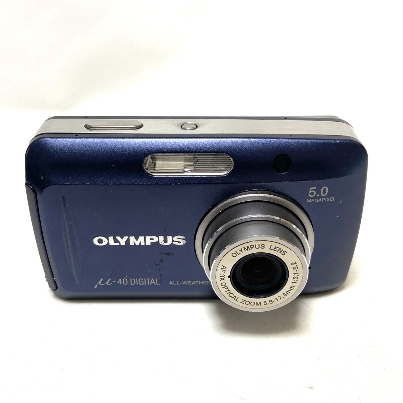 OLYMPUS μ-40 DIGITAL ブルー コンパクトデジタルカメラ オリンパス 