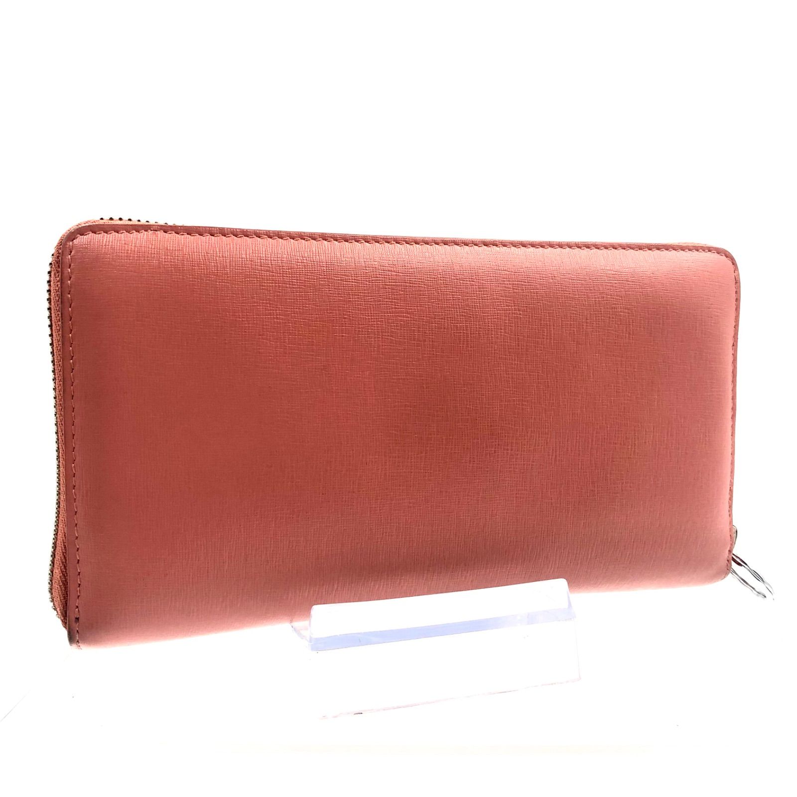 □良品□BALENCIAGA バレンシアガ ロゴ ラウンドファスナー 長財布 