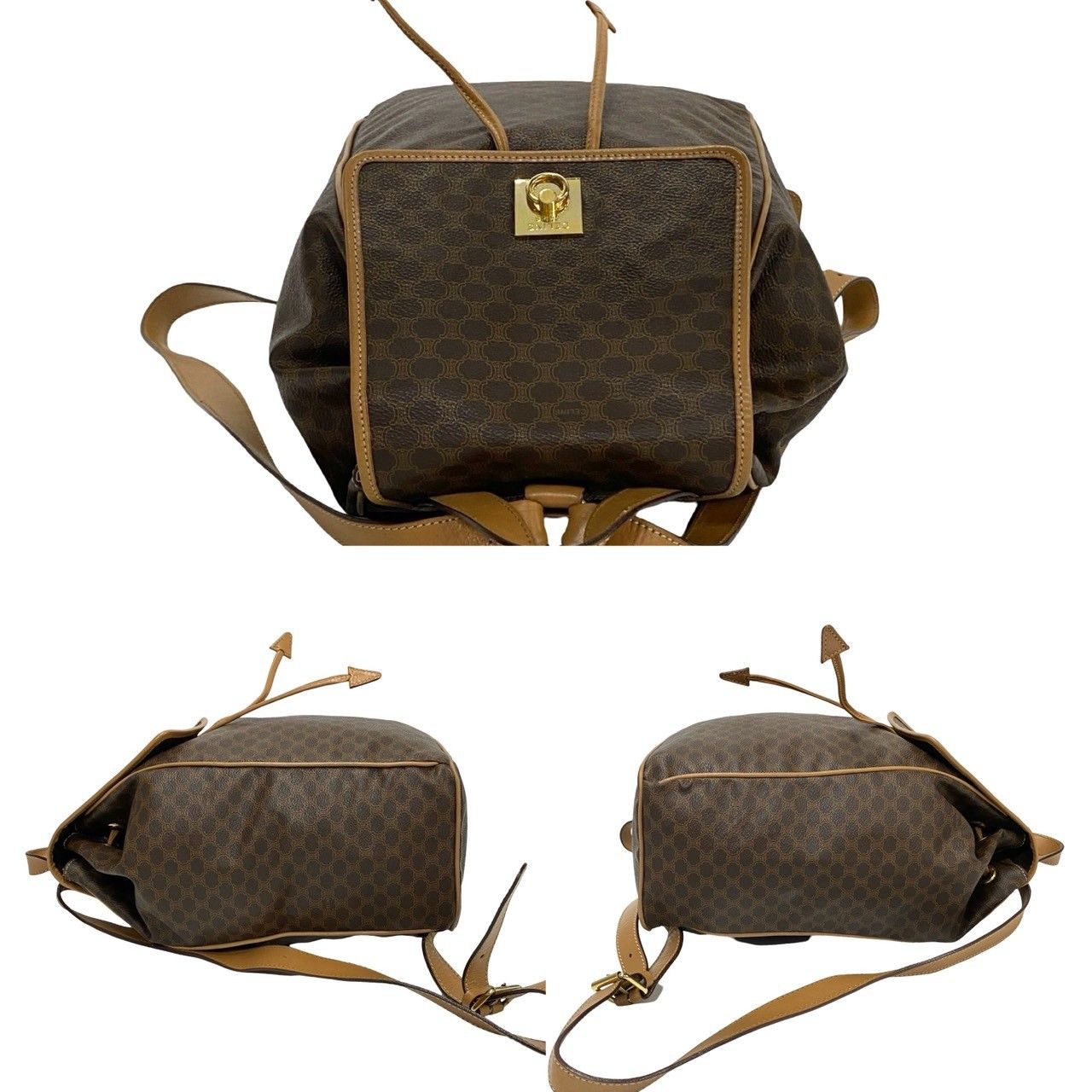 CELINE/セリーヌ マカダム ブラゾン トリオンフ リュック k_151 楽天市場】【ポイント2倍】ほぼ未使用 CELINE セリーヌ マカダム