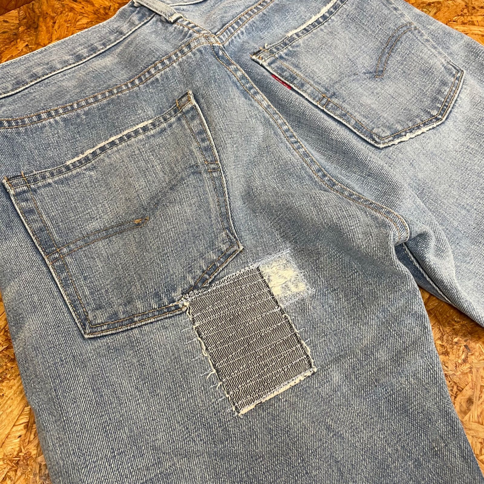 日本製 Levi's 501 66モデル 復刻 W31 リーバイス ジーンズ クラッシュ