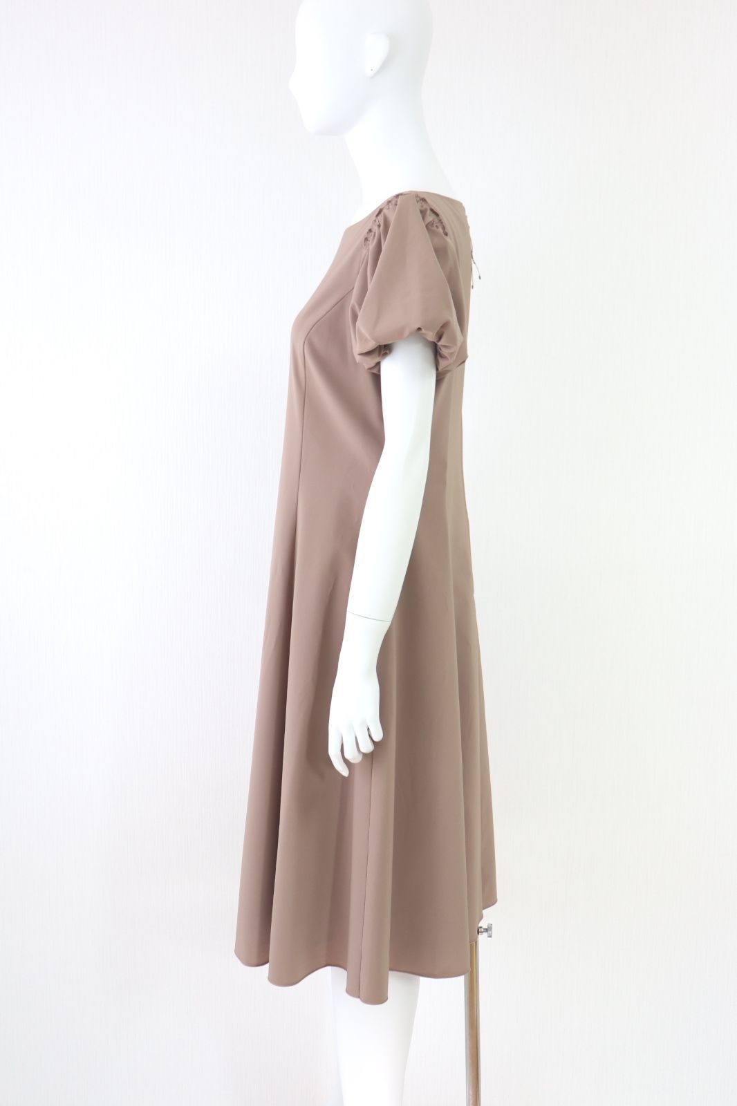 フォクシーワンピース Linen Tiered FOXEY☆フォクシー Gardenia Tea Dress バルーンスリーブ