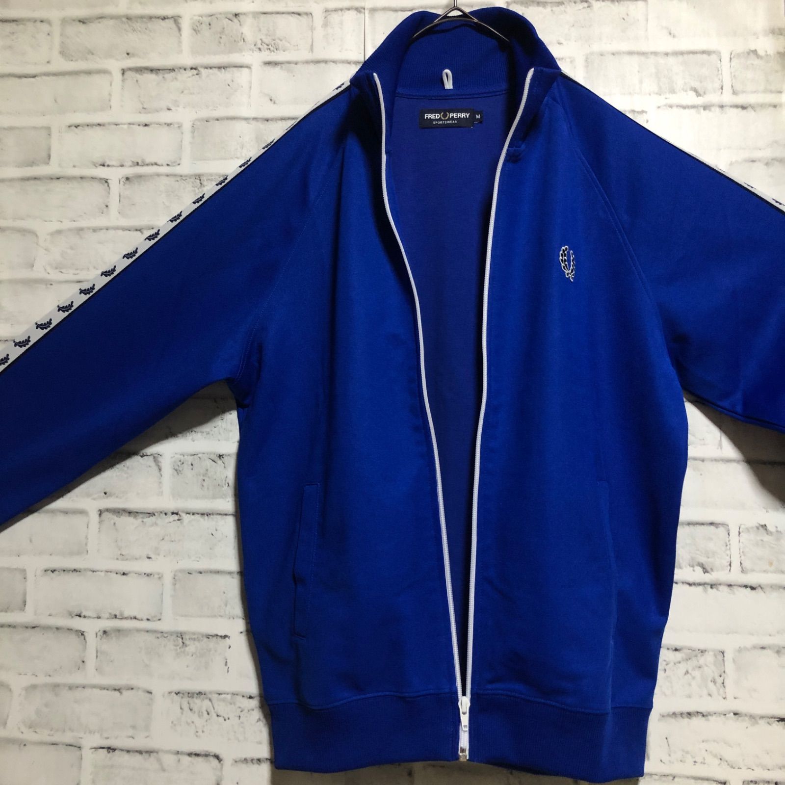 XL⭐️Fred Perry トラックジャケット 刺繍/テープ月桂樹