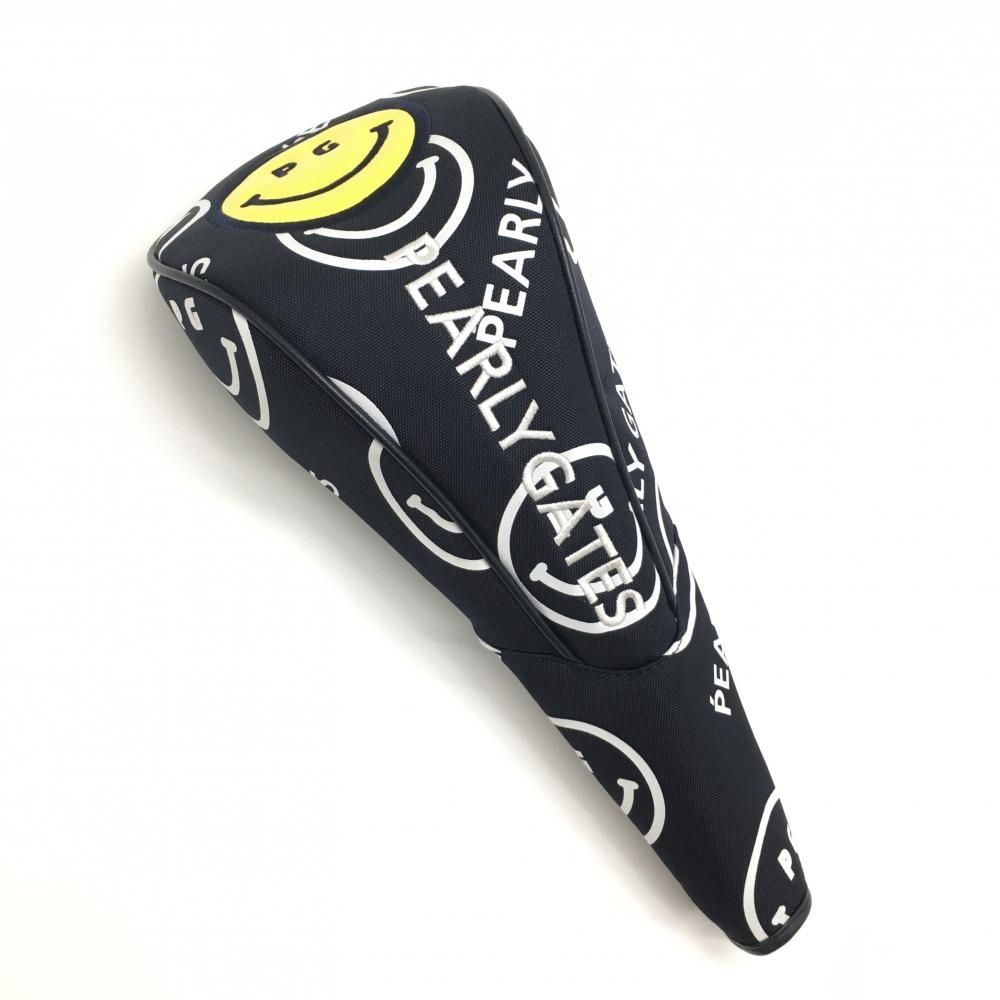 超美品】パーリーゲイツ ヘッドカバー(DR) ダークネイビー×白