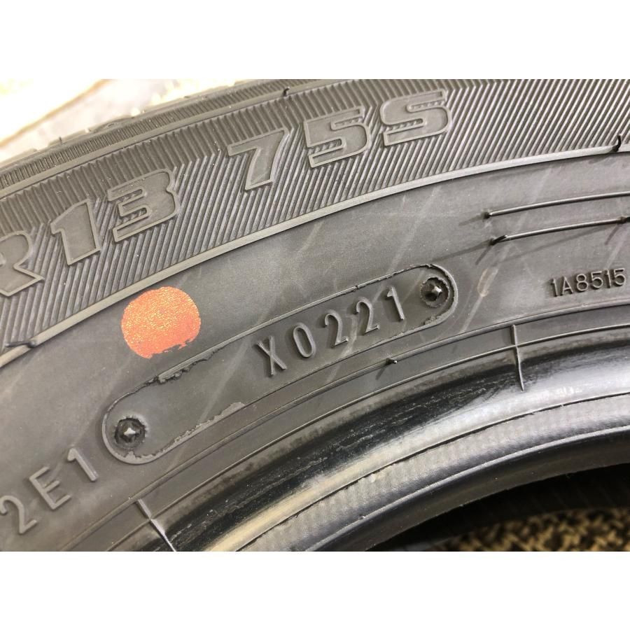 145/80R13 イエローハット エコファイン 2本 2021年製 3624 サマー