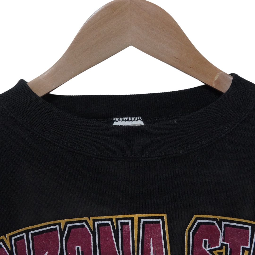 LOGO7　ロゴセブン　スウェット　Mサイズ　USA製　ブラック系　3115 LOGO7(ロゴセブン) ⁄ 90s⁄1990 World Series⁄スウェット⁄L⁄コットン