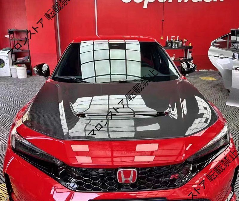 ● ●ホンダ FL5 タイプR 用 カーボンファイバー カスタムパーツ OEフロントフード エンジンボンネット