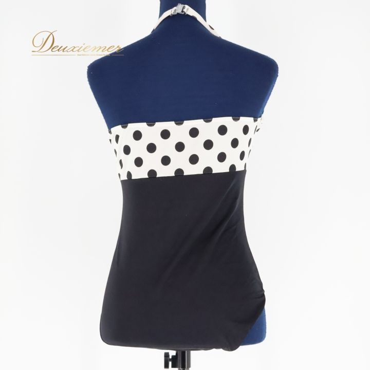 フラメンコ衣装ファルダとピキージョ 青黒水玉ファルダ フラメンコ衣装