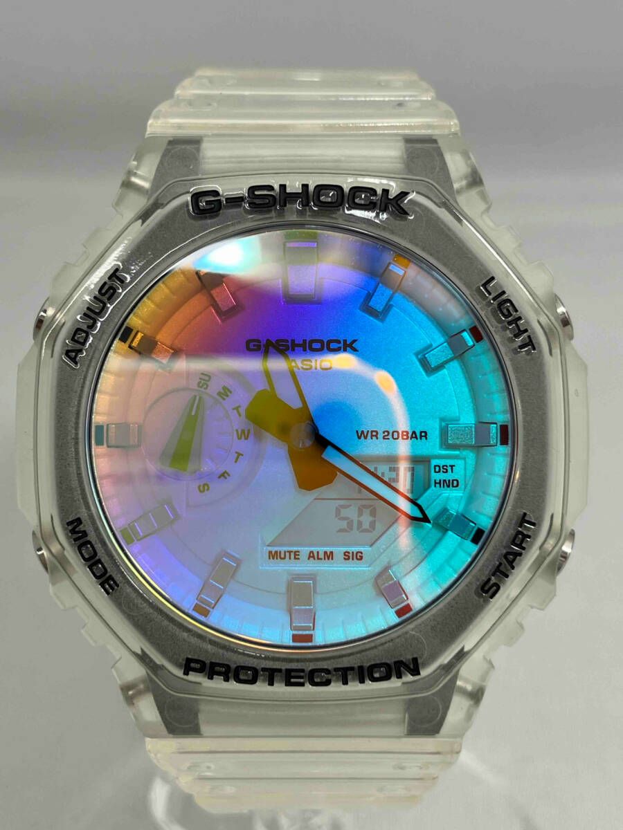 CASIO カシオ G-SHOCK GA-2100SRS 腕時計 スケルトン クォーツ メンズ 付属品有り