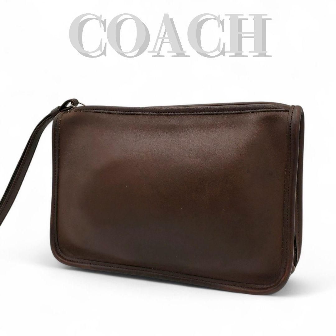 COACH Vintage Leather Clutch Bag USA オールドコーチ クラッチバッグ